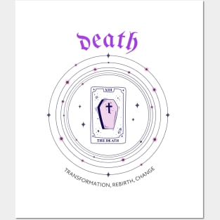 Tarot card the death with meaning. Posters and Art